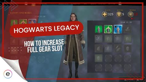 hogwarts legacy increase gear slots